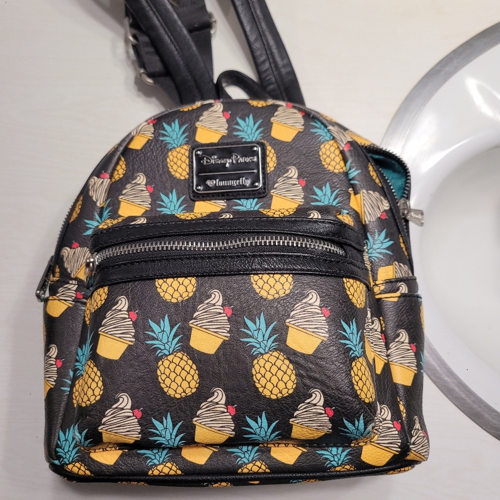 Disney Parks Loungefly pineapple Dole Whip mini backpack